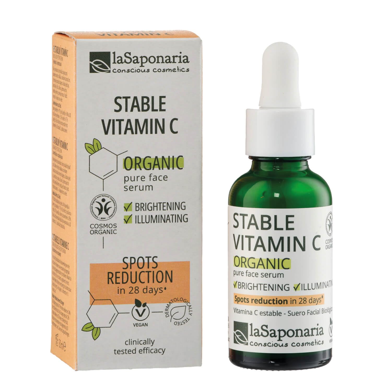 La Saponaria Siero Viso Antimacchie Vitamina C 30 ml illuminante
