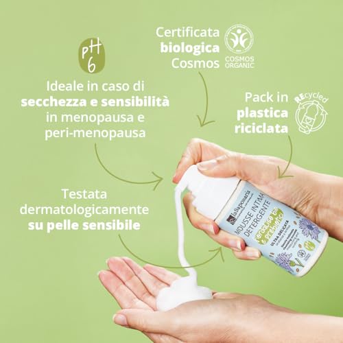 La Saponaria Mousse Intima fiordaliso pH 6 100 ml delicata