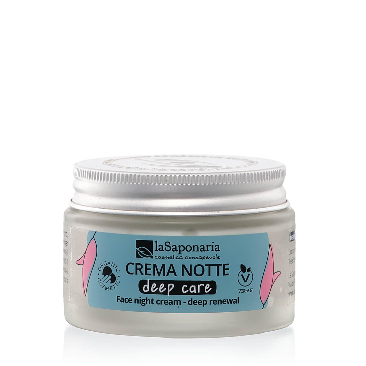 La Saponaria Crema Viso Notte Antirughe AHA e Peptidi 50 ml pelli mature