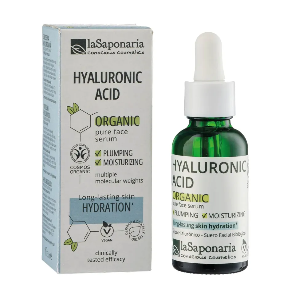 La Saponaria Siero Viso Acido Ialuronico 30 ml bio