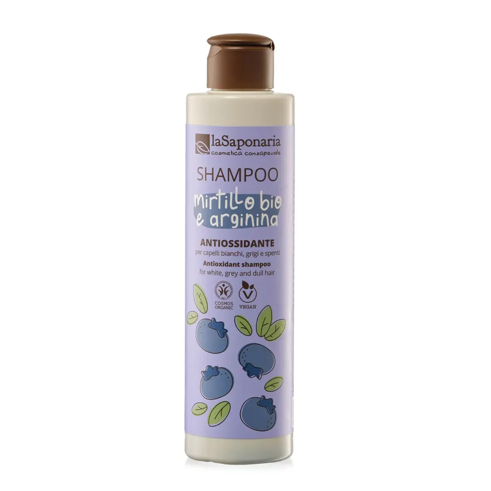 La Saponaria Mirtillo e Arginina shampoo 200 ml capelli grigi
