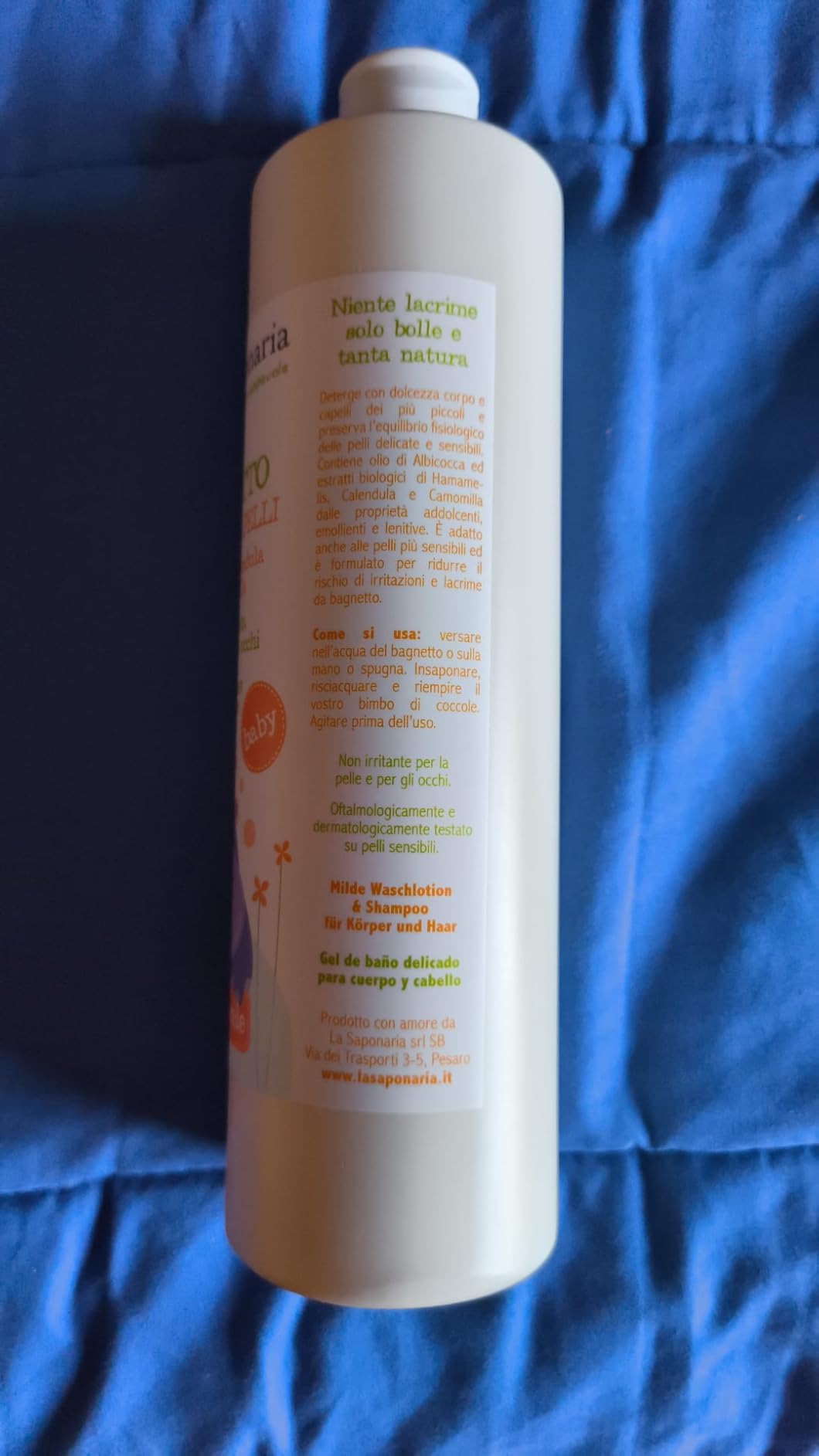 La Saponaria Bagnetto corpo e capelli 190 ml delicato