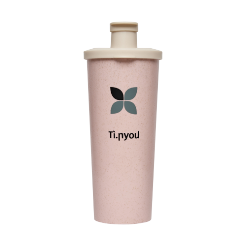 Ti.Shaker Rosa Shaker 450 ml in Fibra di Bambù