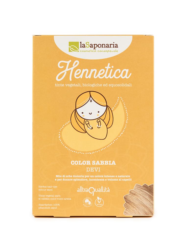 LaSaponaria Hennetica Tinta Vegetale 100 g castano scuro
