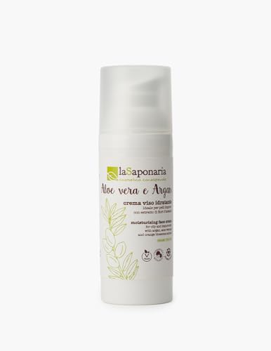 La Saponaria Aloe e Argan crema viso idratante 50 ml