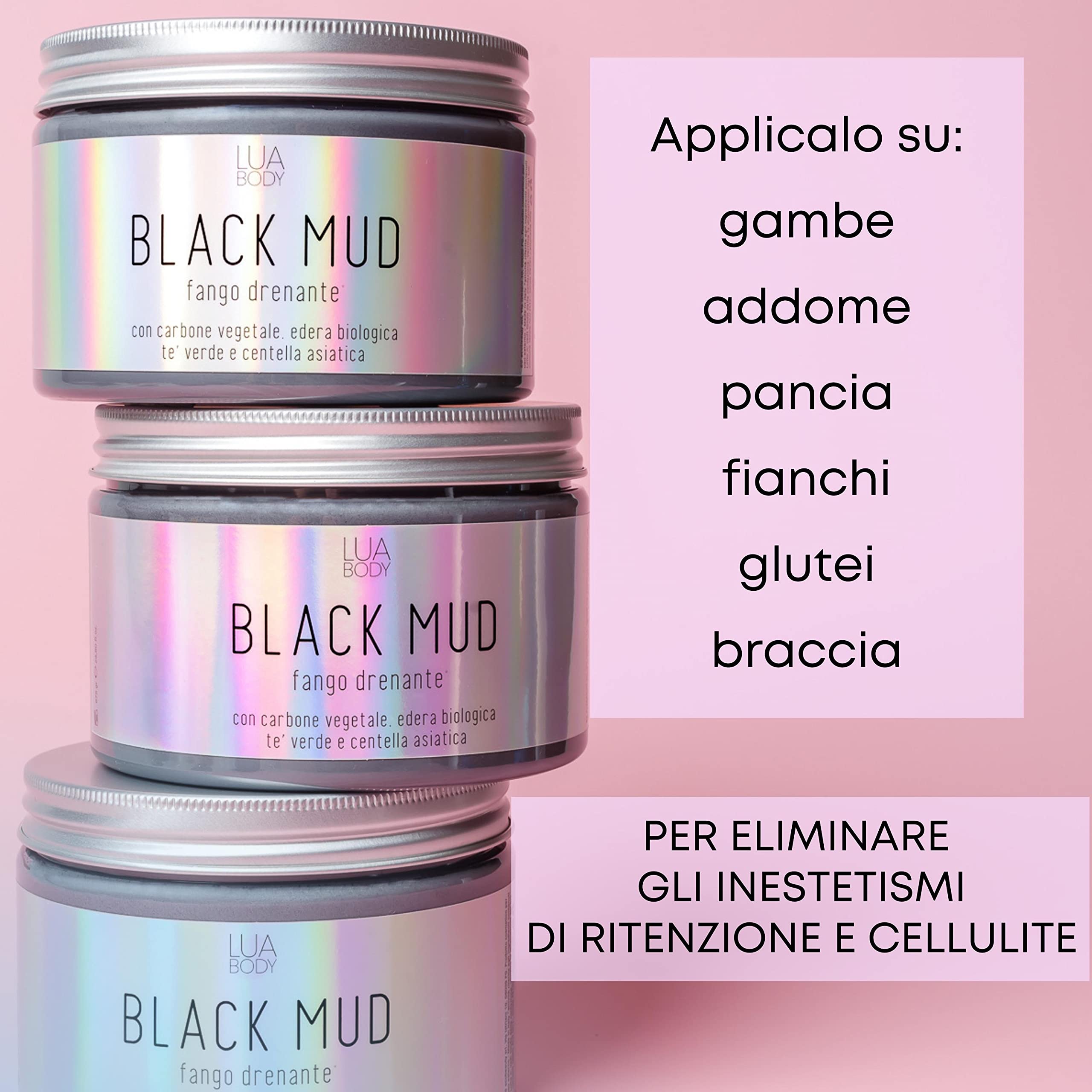 Lua Body Black Mud Fango Anticellulite 675 g drenante