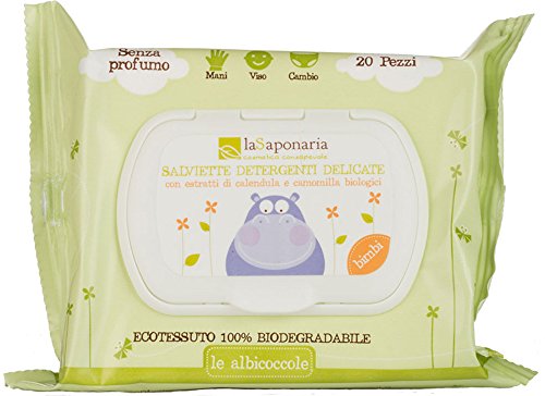 LaSaponaria Salviette Umidificate Neonati Pelle Sensibile