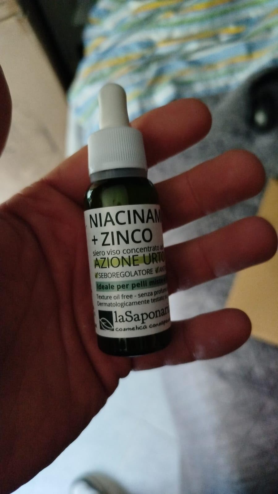 La Saponaria Niacinamide Zinco Siero Viso 30 ml Pelli Impure