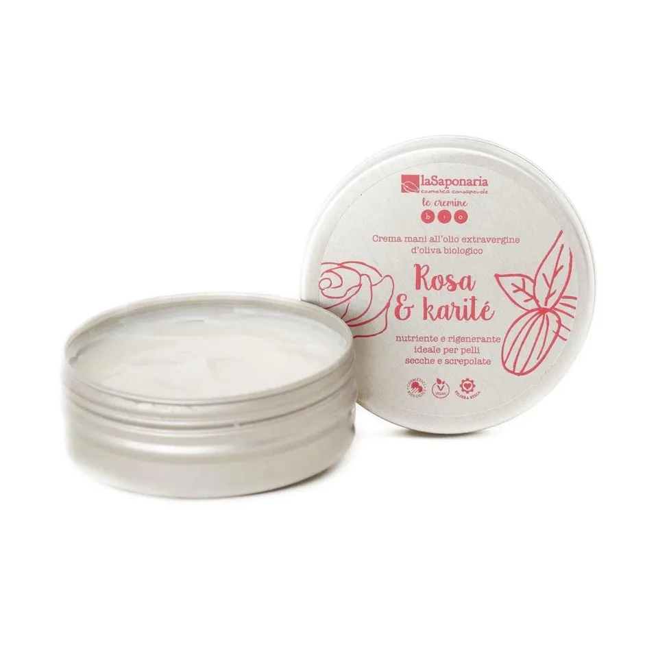La Saponaria Rosa e Karite crema mani nutriente 60 ml