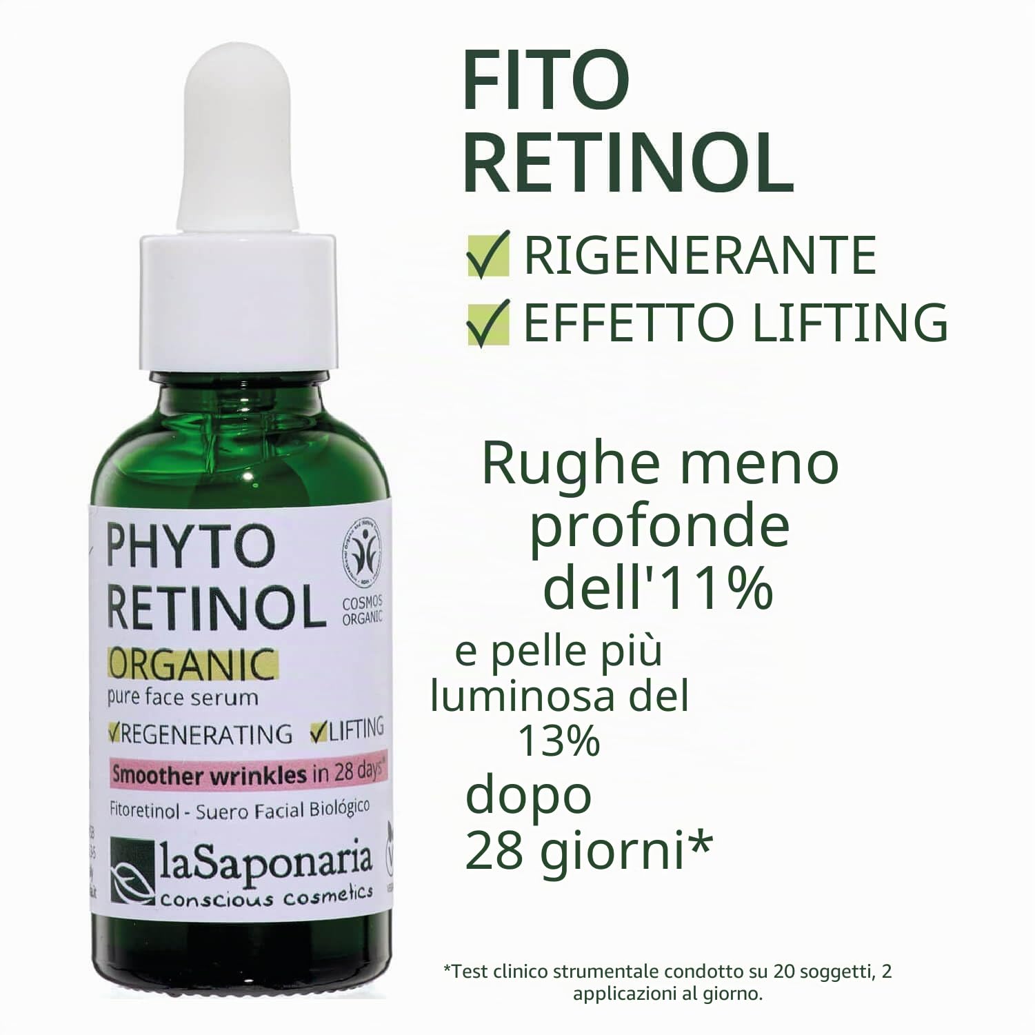 La Saponaria Siero Fitoretinolo 30 ml antirughe