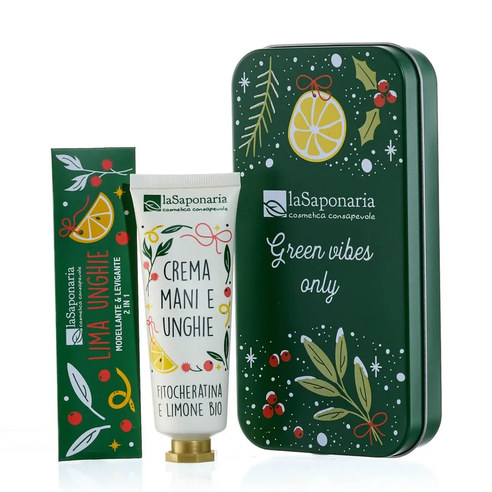 La Saponaria Scrigno Mani Unghie set limone crema e lima