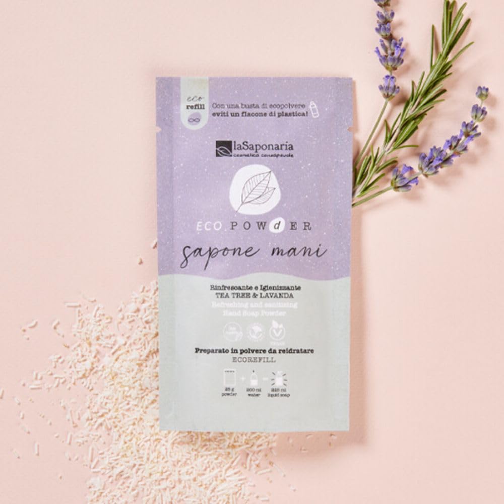 La Saponaria sapone mani polvere 25g tea tree igienizzante