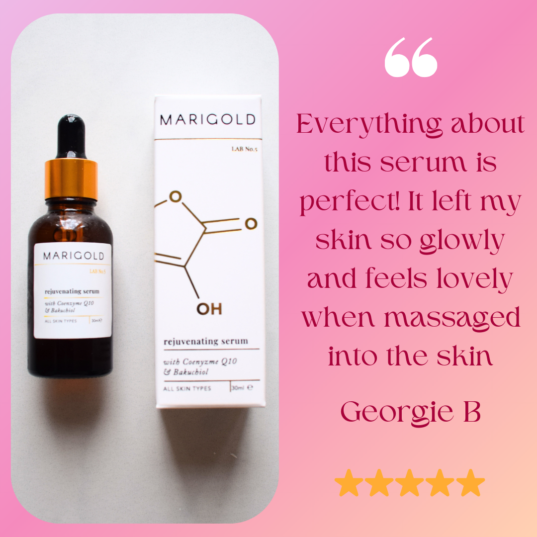 Marigold Charms Bakuchiol siero viso idratante coenzima Q10