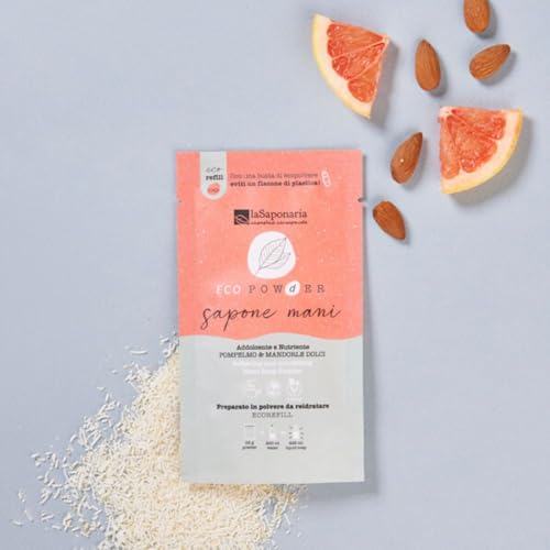 La Saponaria sapone mani polvere 25g pompelmo addolcente