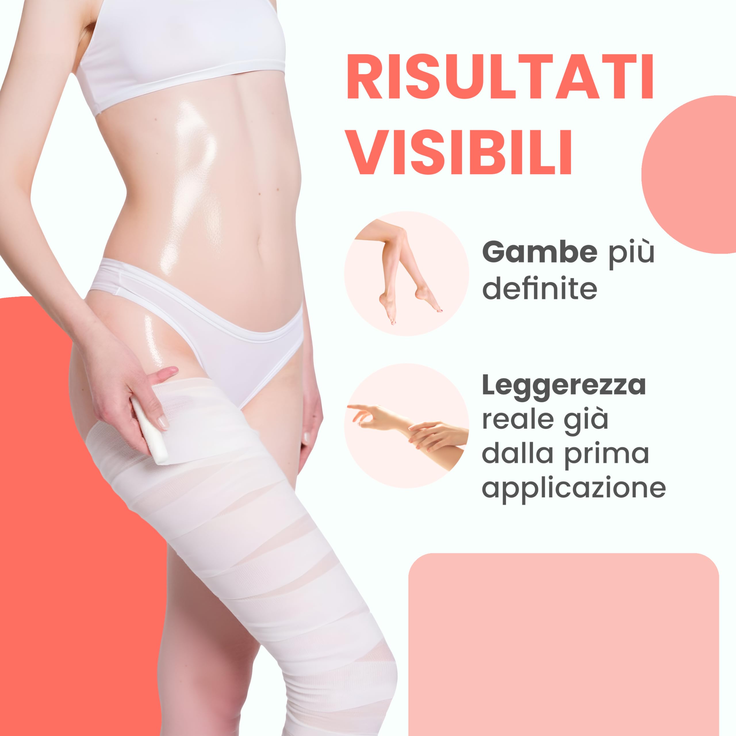 Lua Body Be Shape Slim Cell bende anticellulite kit 3 pezzi drenanti