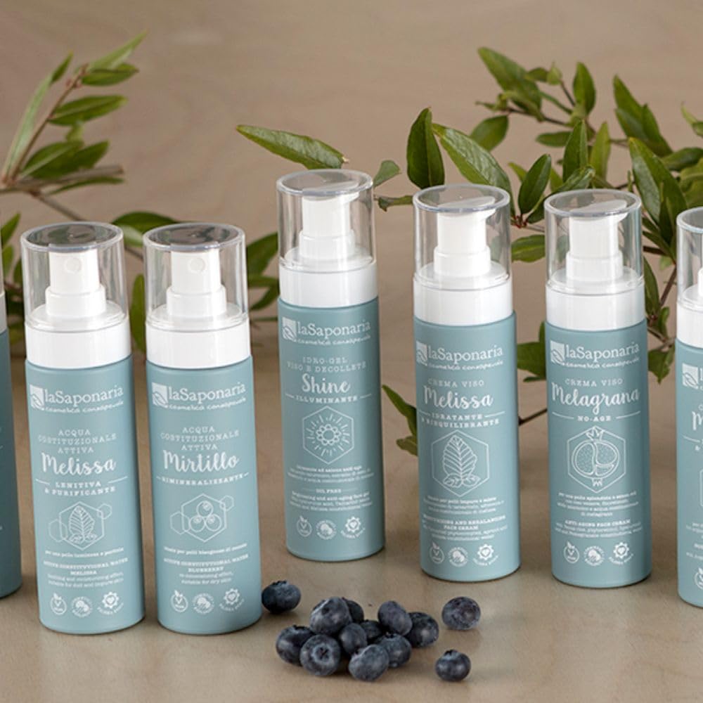 La Saponaria Mirtilla Crema Viso Nutriente 50 ml Pelli Secche