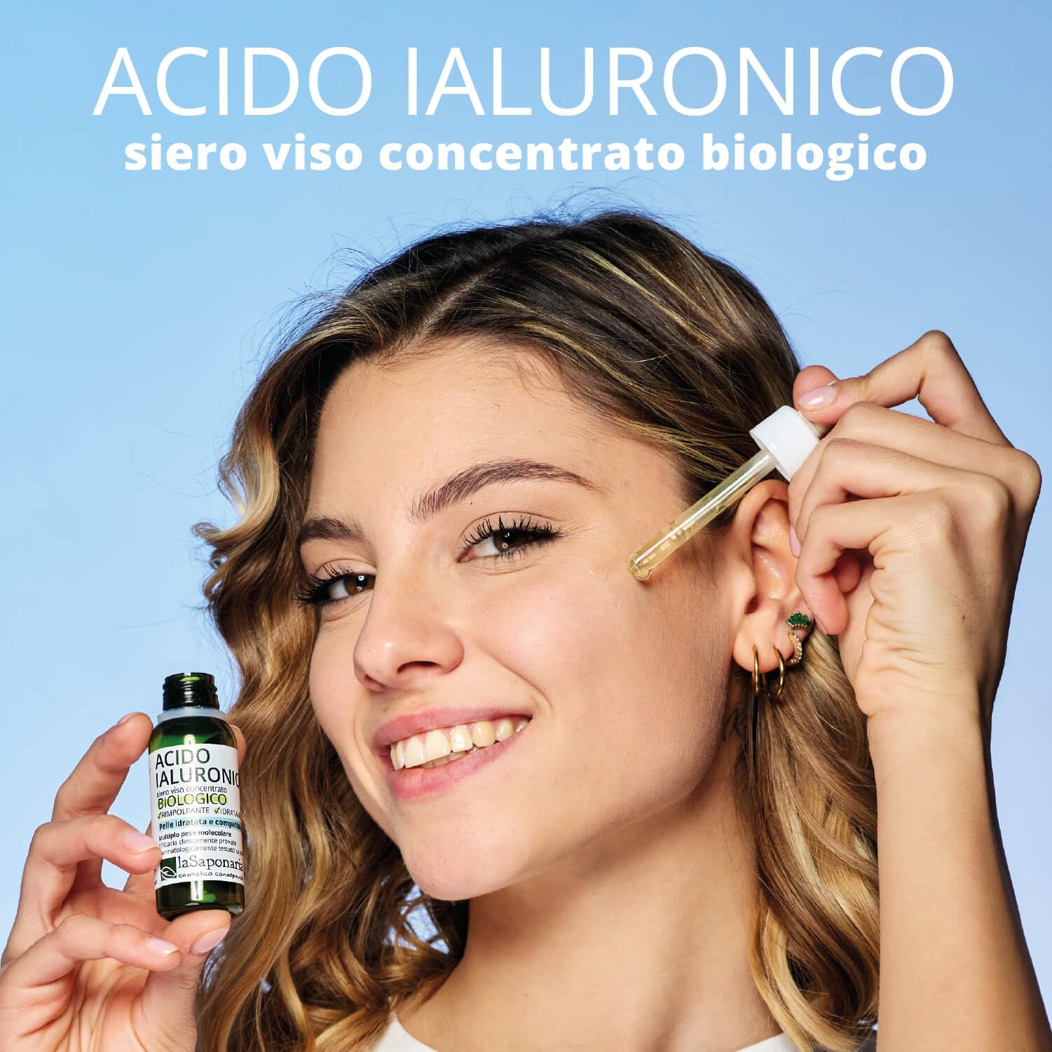 La Saponaria Acido Ialuronico Siero Viso 30 ml antiage