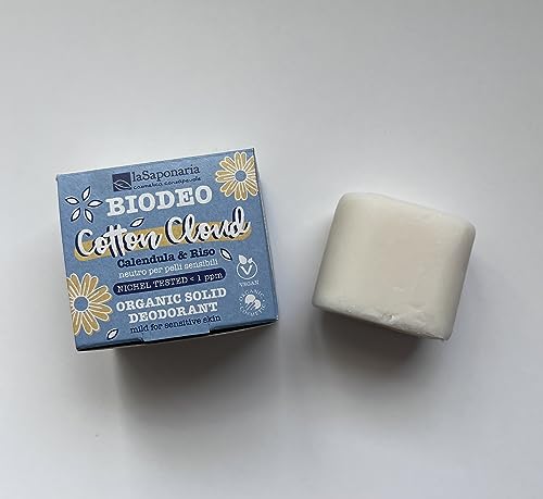 La Saponaria Cotton Cloud deodorante solido neutro senza profumo