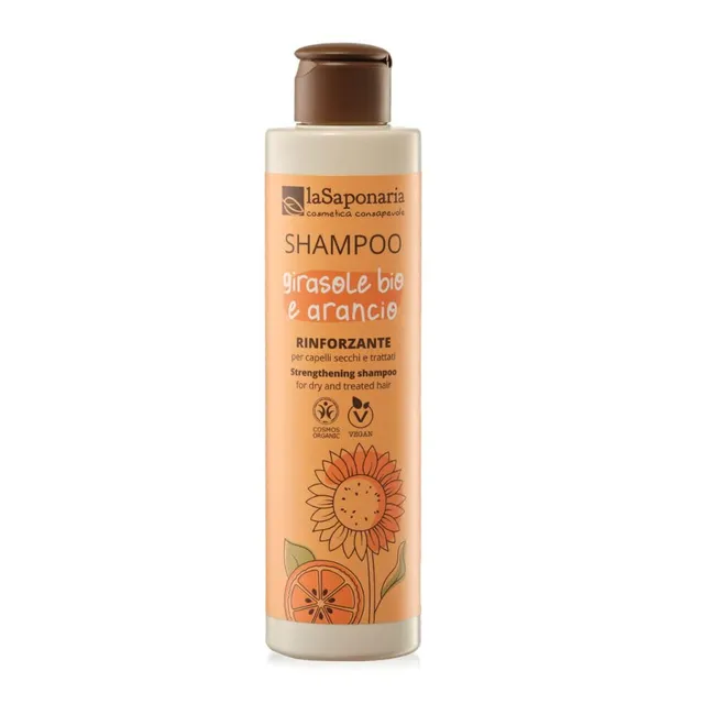 La Saponaria Girasole Arancio Dolce Shampoo 200 ml Capelli Secchi