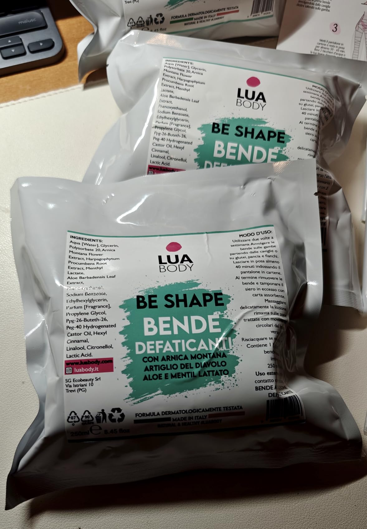 Lua Body Be Shape kit 3 bende gambe drenanti defaticanti