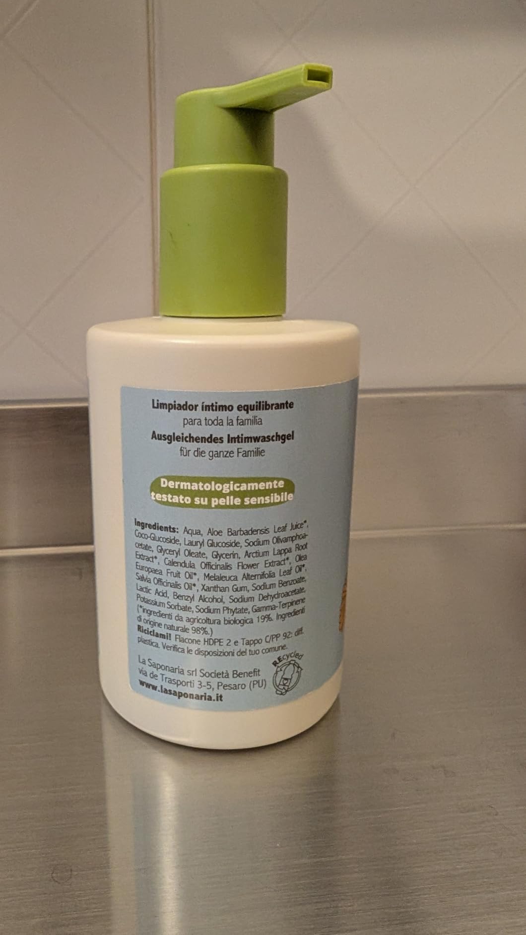 La Saponaria Detergente Intimo 250 ml Bardana Bio