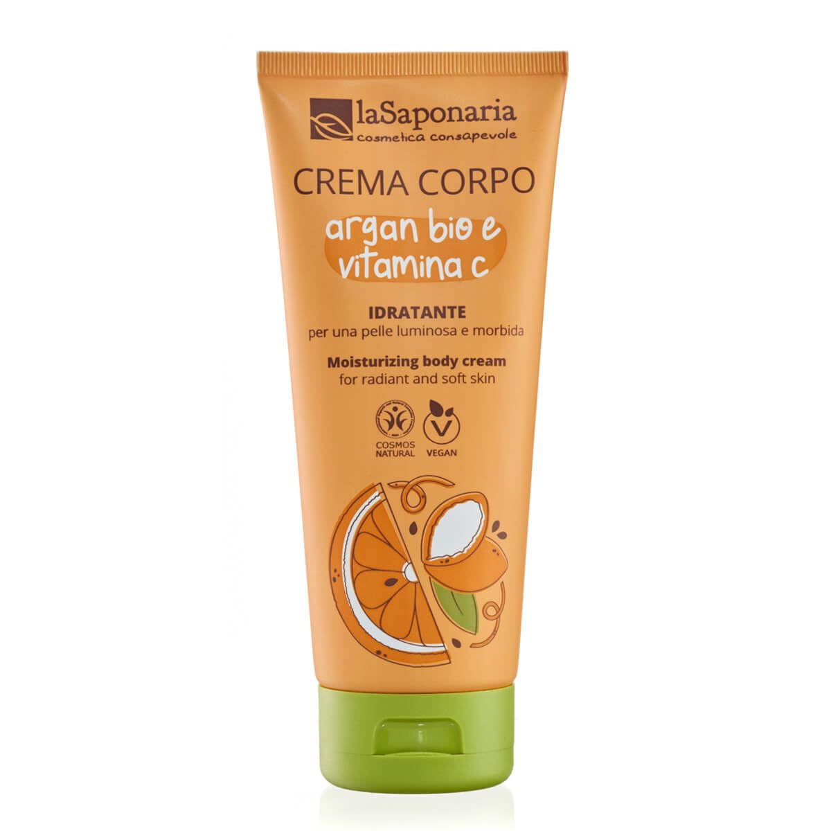 La Saponaria Argan e Vitamina C crema corpo 200 ml illuminante