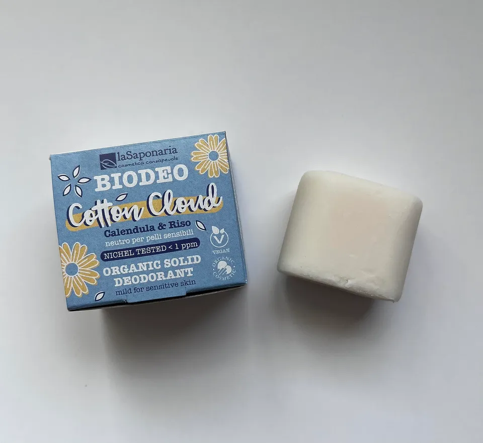 La Saponaria Cotton Cloud deodorante solido neutro senza profumo