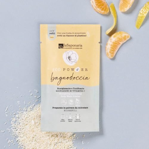 La Saponaria bagnodoccia polvere 25g mandarino energizzante