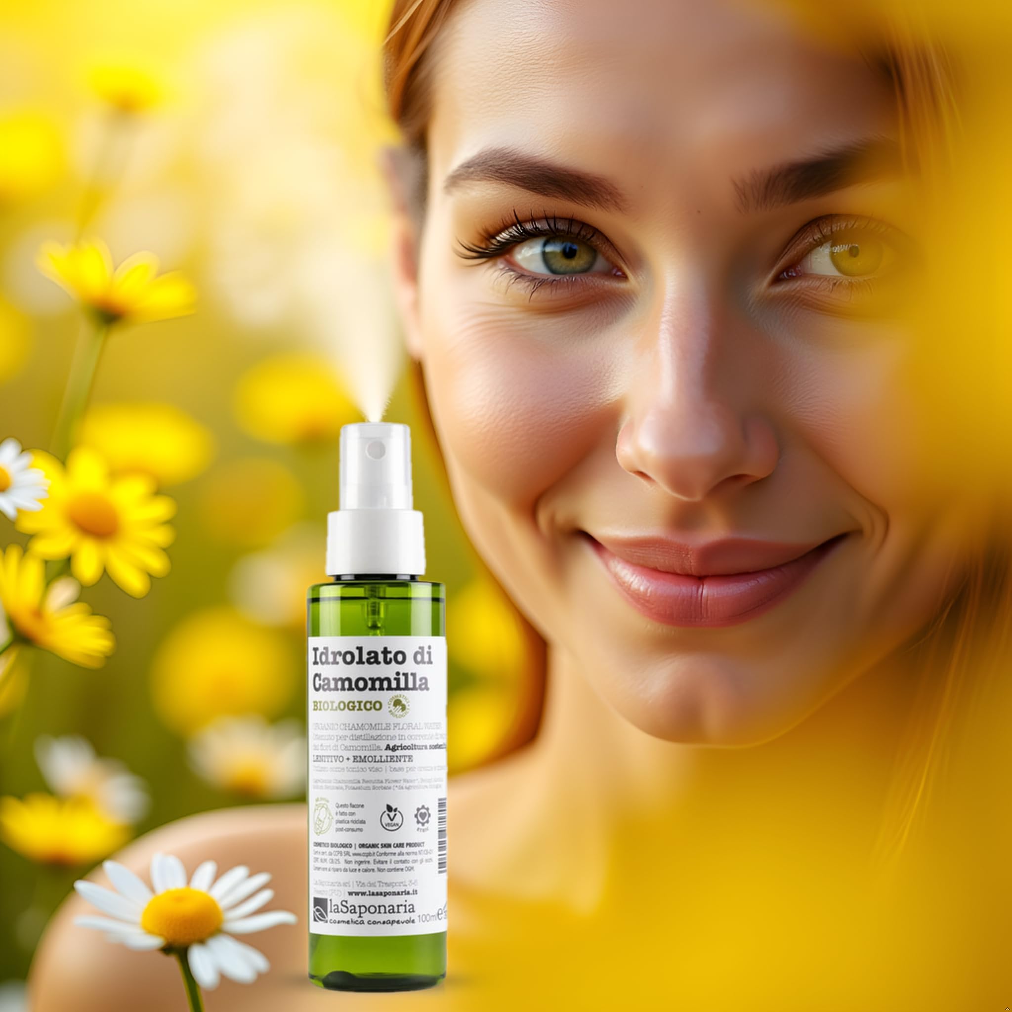 La Saponaria Idrolato Camomilla viso 100 ml pelli sensibili