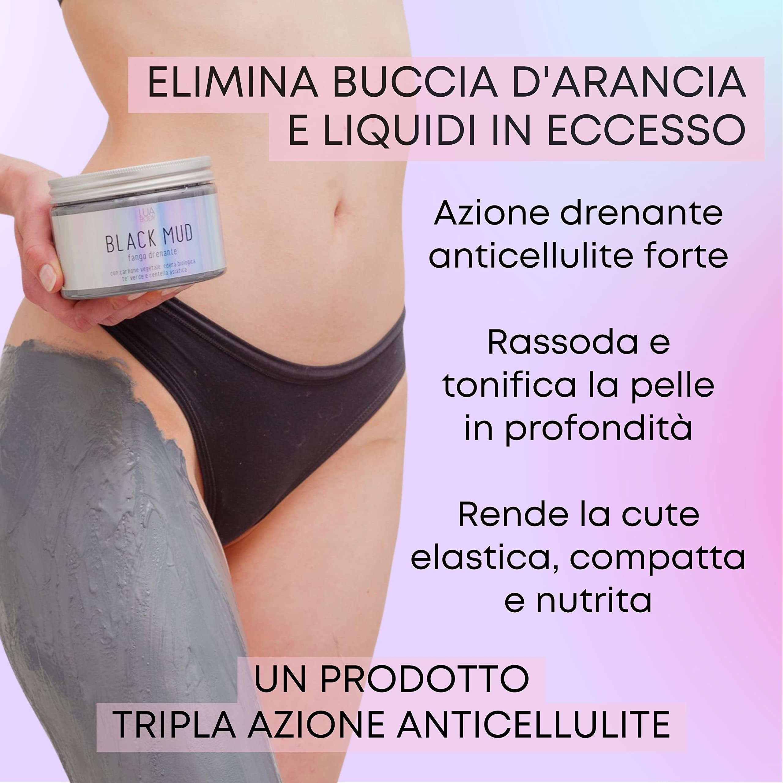 Lua Body Black Mud Fango Anticellulite 675 g drenante
