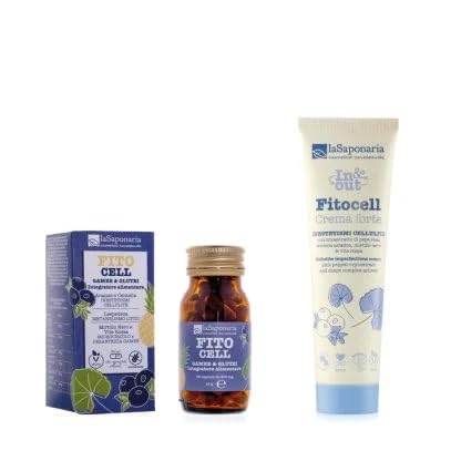 La Saponaria Fitocell In & Out kit cellulite crema+integratore