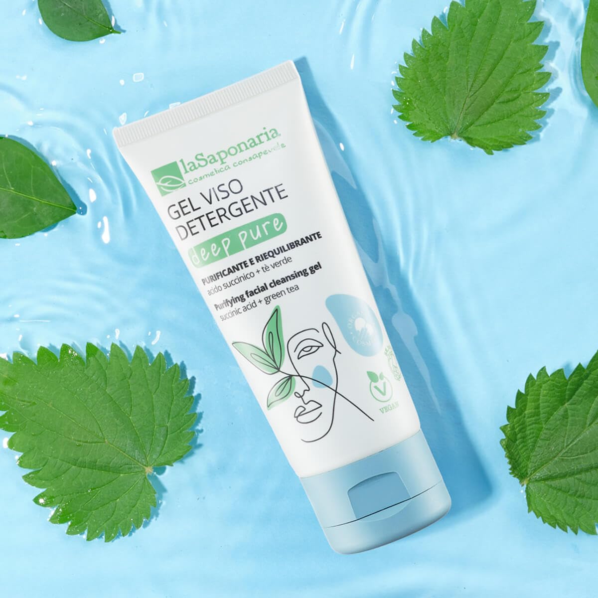 La Saponaria Deep Pure gel detergente viso 100 ml purificante