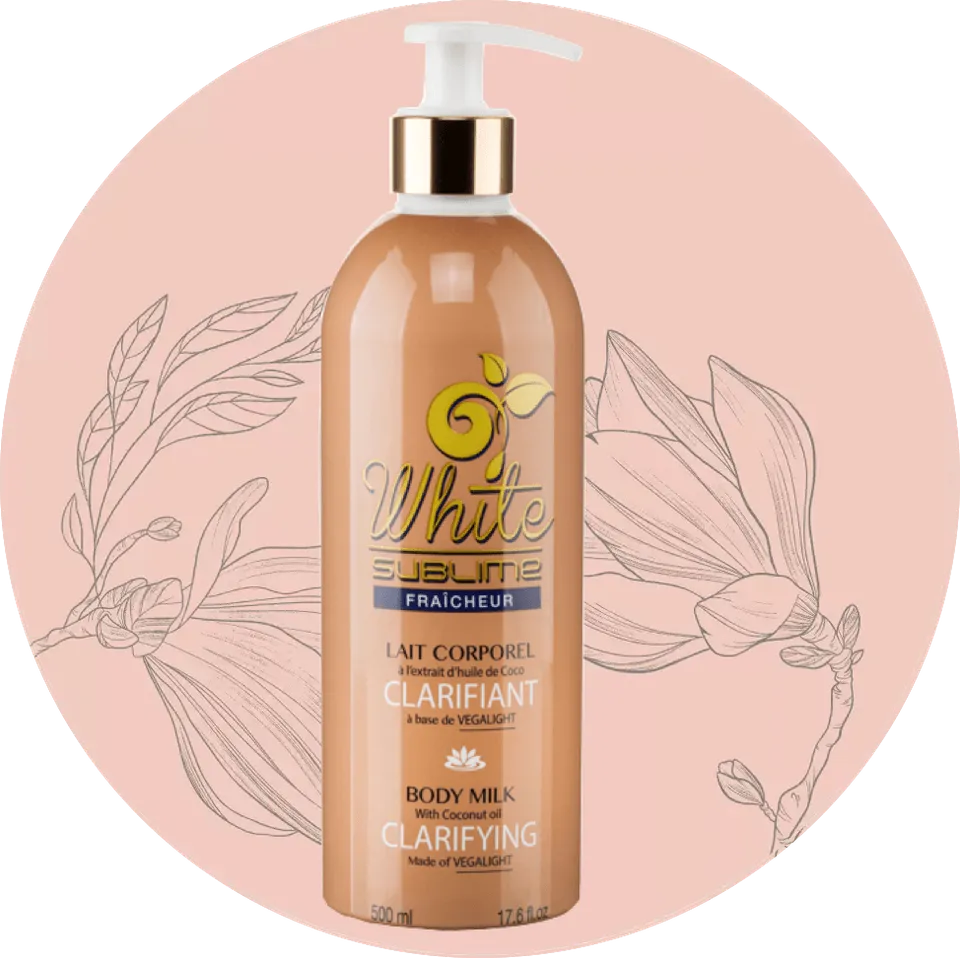Beldam White Sublime latte corpo olio di cocco schiarente