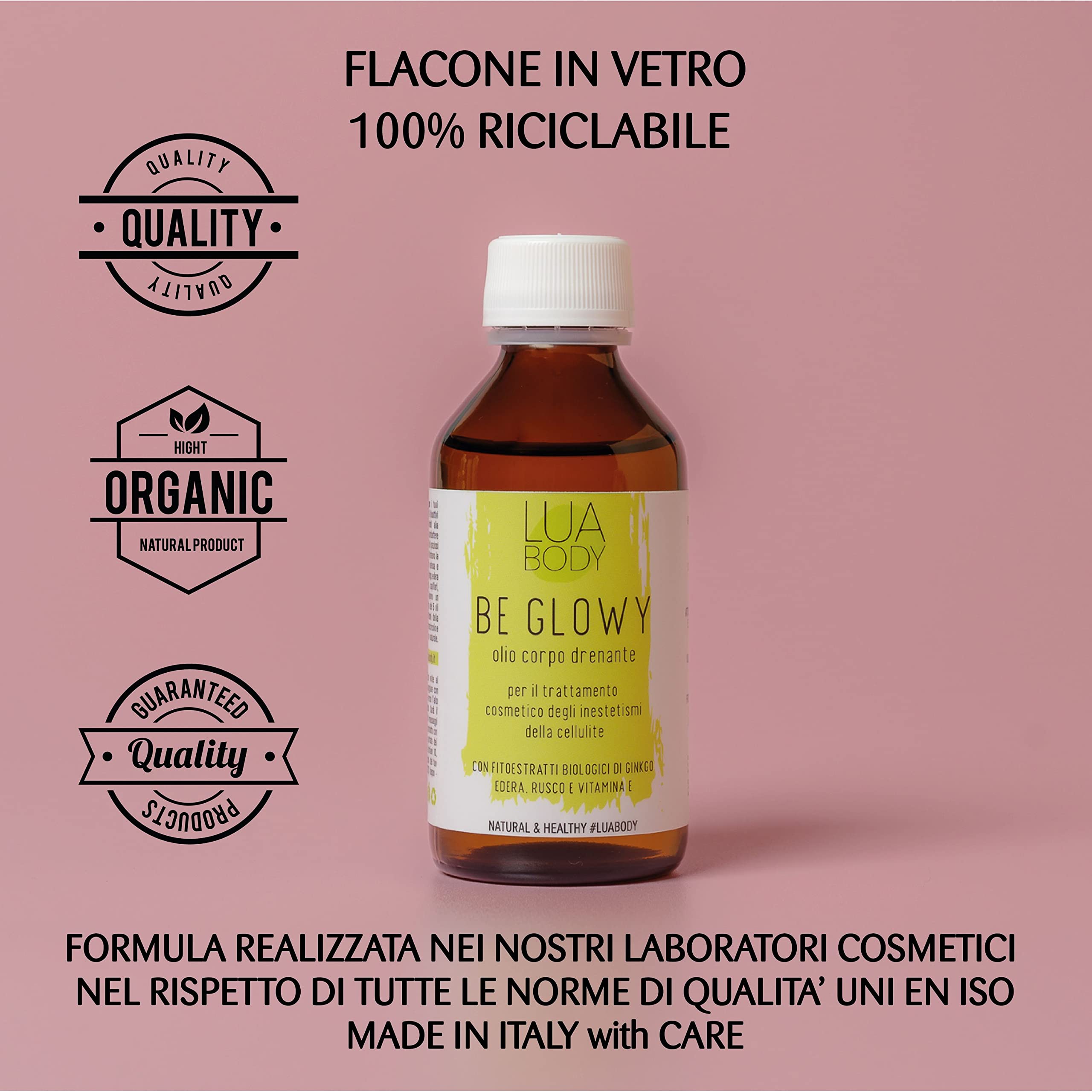 Lua Body Be Glowy olio anticellulite drenante bio