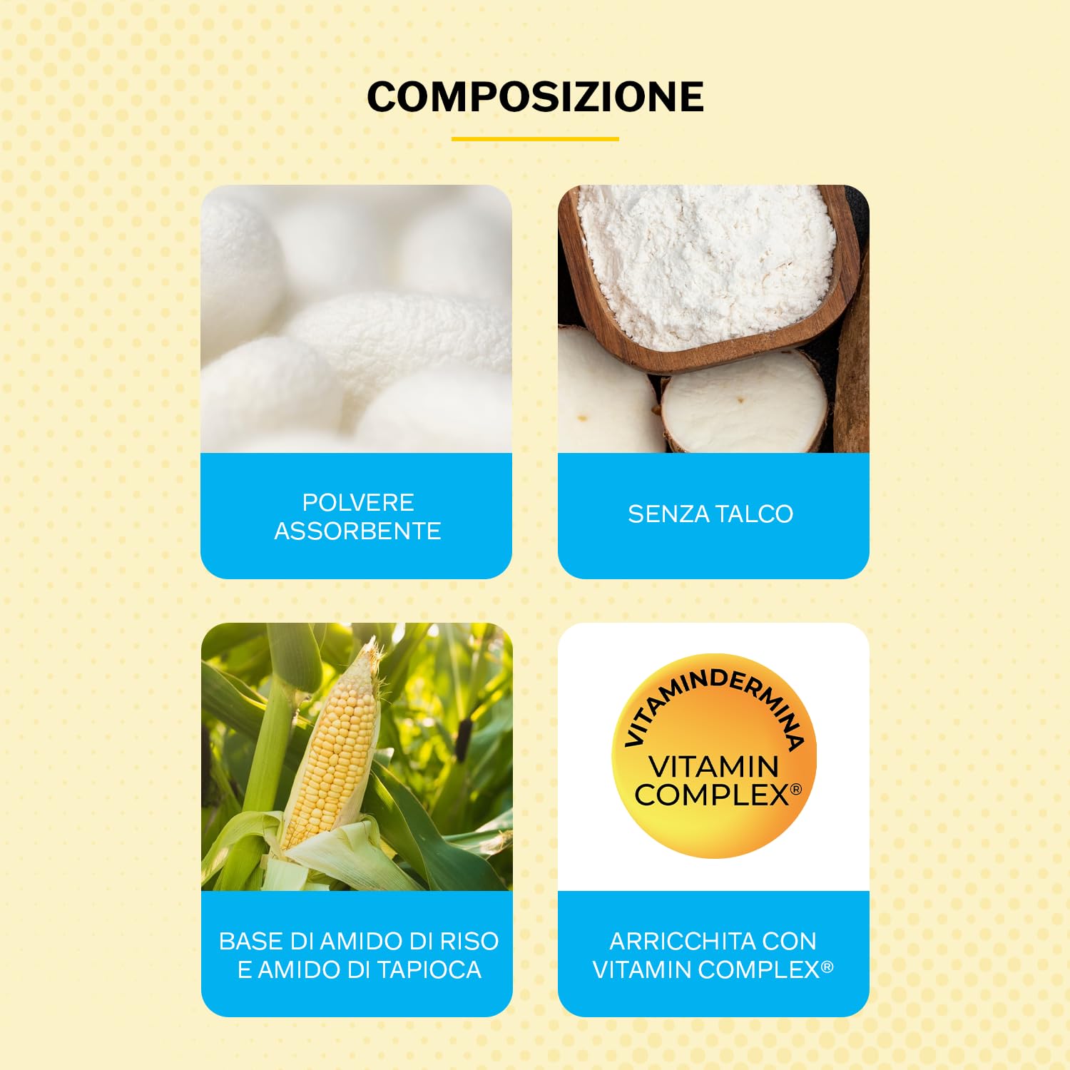Vitamindermina Polvere di Seta polvere corpo 100g vellutante