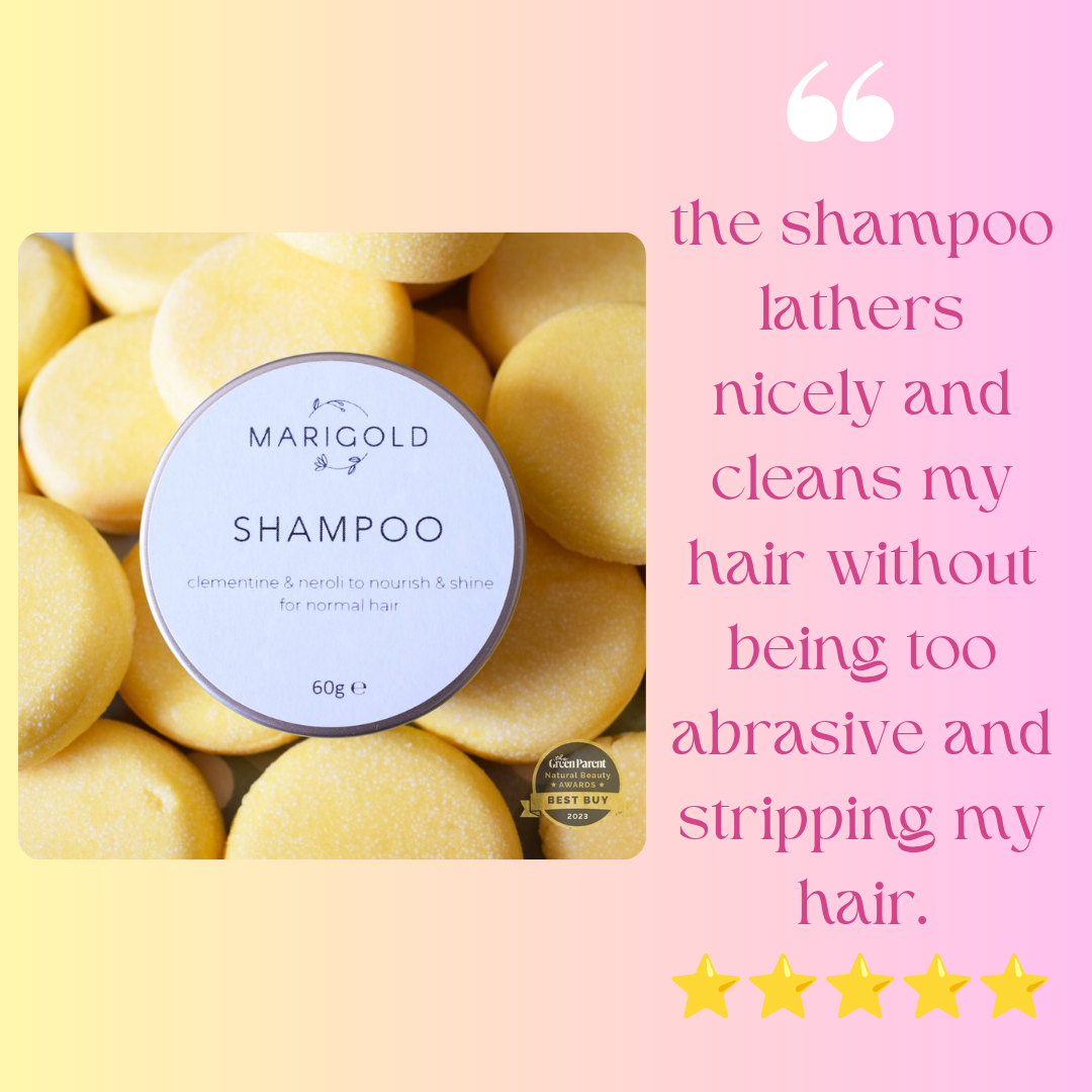 Marigold Charms Shampoo Conditioner set shampoo solido