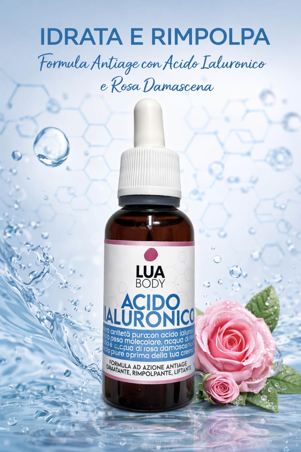 Lua Body siero viso acido ialuronico 30ml antirughe