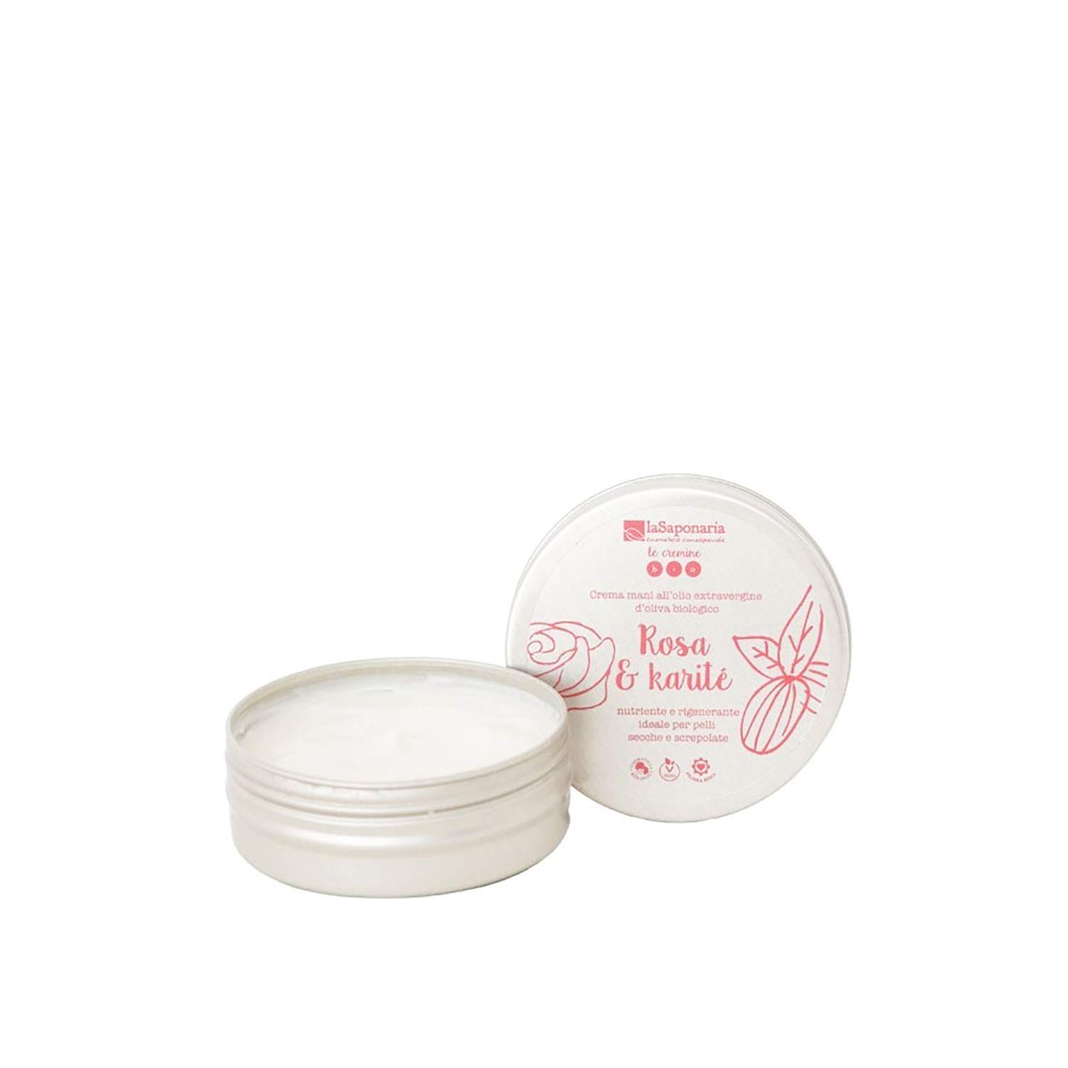 La Saponaria Rosa e Karite crema mani nutriente 60 ml