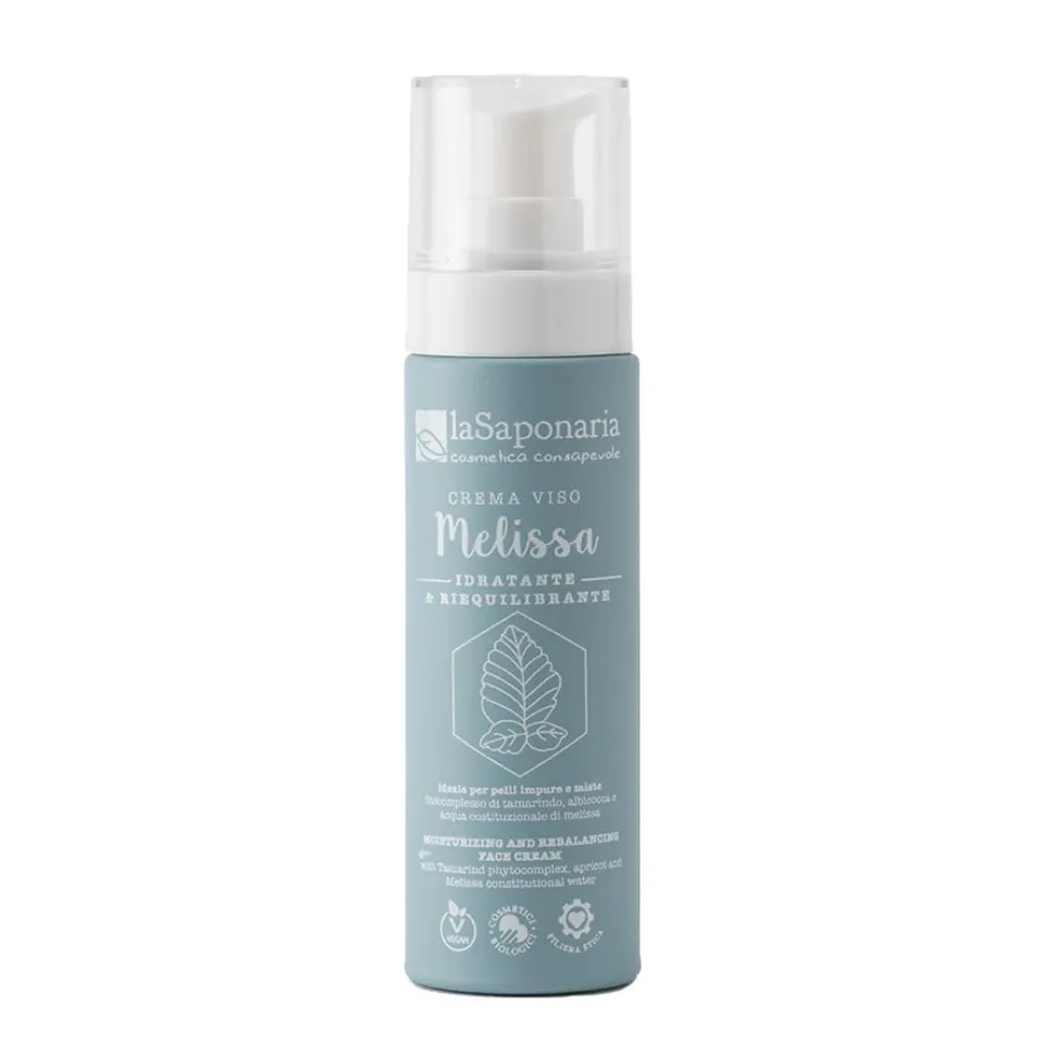 La Saponaria Crema Viso Melissa idratante 50 ml pelli miste