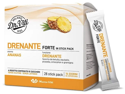 Naturari Dr Viti Drenante Forte integratore ananas 28 stick senza zuccheri