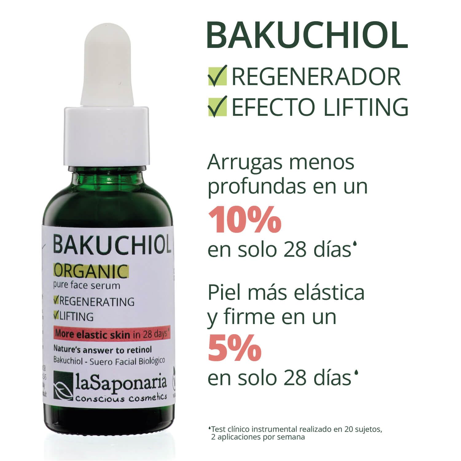 La Saponaria Bakuchiol siero viso lifting 30ml
