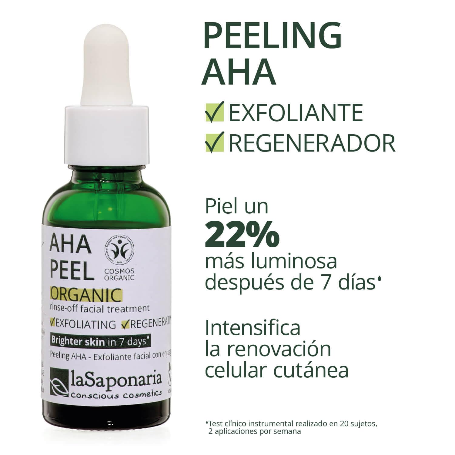 La Saponaria Peeling AHA peeling viso 30ml rigenerante