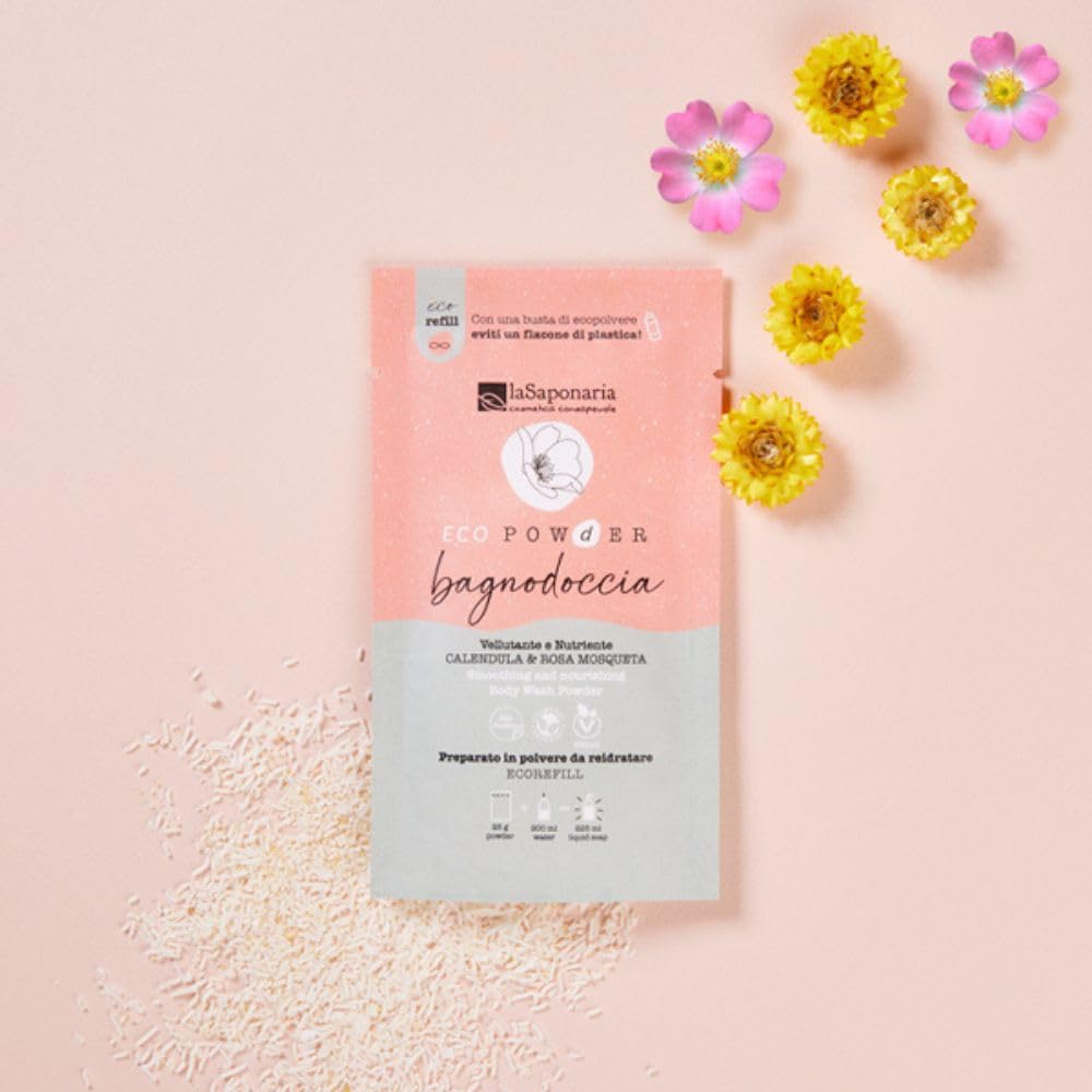 LaSaponaria Bagnodoccia Polvere Calendula Rosa Mosqueta 25 g