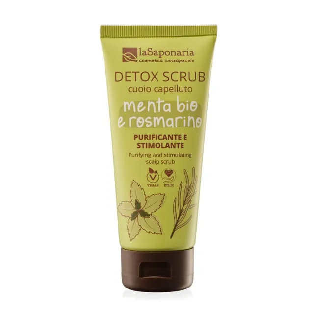 La Saponaria Scrub Cuoio Capelluto Detox menta e rosmarino