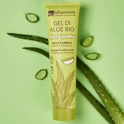 LaSaponaria Aloe Vera Bio Gel Viso Corpo 150 ml 96% puro lenitivo