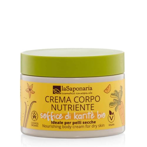 La Saponaria Soffice di Karitè Crema Corpo Carota e Vaniglia 180 ml